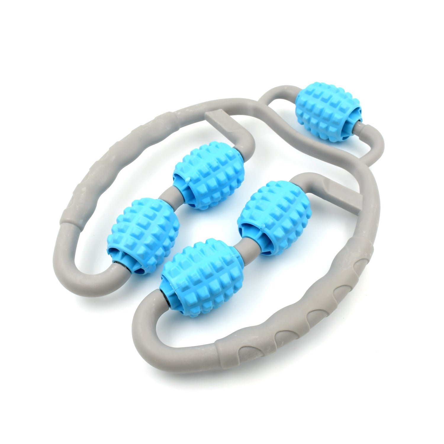 02_6e41886c-44bf-4e43-89f2-cd77ff9a6230_1500x1500.jpg Muscle Massage Roller -5-Wheel Fitness Roller for Soreness Relief Muscle Relaxation (1 Pc) - Image 1