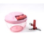 Power-X Hand-Pull Vegetable Chopper 500ml Manual Food Processor with Triple Stainless Steel