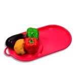 Kitchen Plastic Chopping Board with Tray Convenient Cutting Surface and Tray for Easy Food Prep and Cleanup