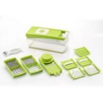 House of Sensation Snowpearl 14-in-1 Quick Dicer ? Multi-Function Kitchen Tool for Fast, Precise Food Prep