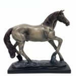 Galloping Horse Statue Showpiece for Living Room, Home Decor, Symbol of Success Tabletop Figurine for Weddings, Anniversaries, Festive Corporate Gifting (Race Horses)