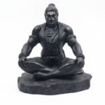 Hanuman Idol for Car Dashboard, Home, Office Desk ?Hanuman Murti for for Pooja, Temple Showpiece, Decoration, Festivals and Gifting. (Golden, 10cm) (with PreInstalled Adhesive)